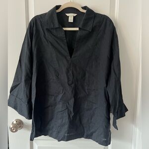 H&M Black Tunic Top